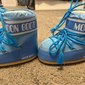 Moon Boot Kids Light Blue Winter Boots